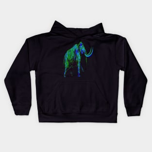 Mammoth Skeleton Interactive Green&Blue Filter T-Shirt By Red&Blue Kids Hoodie